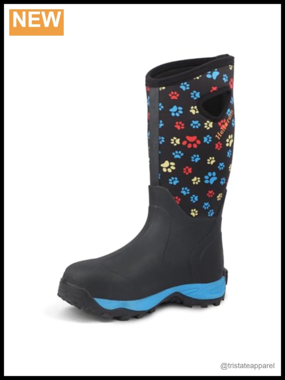 Women's Mid Calf Waterproof Neoprene Rubber Rain Boots Insulated Barn Boots